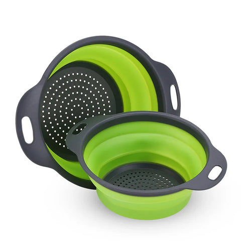 Silicone Folding Drainage Basket – Vegetable & Fruit Washing Net
