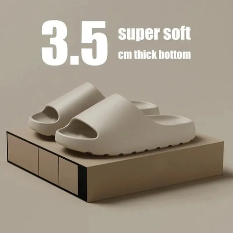 Coconut Cloud Slippers – Thick Sole EVA Beach Sandals for Men & Women