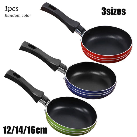 Mini Non-Stick Frying Pan - Stainless Steel Egg Frypan 12cm 14cm 16cm