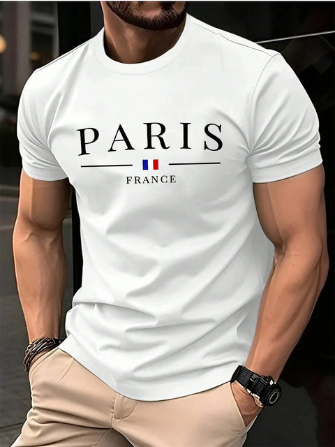 Men's 3D Letter Print T-Shirt – Hip Hop Street Casual Top