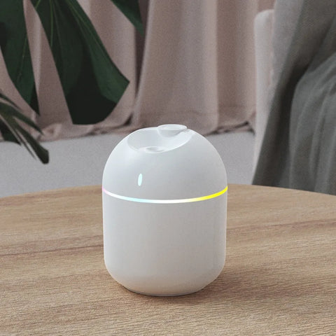 270ML Cool Mist Air Humidifier – USB Aroma Diffuser with LED Night Light